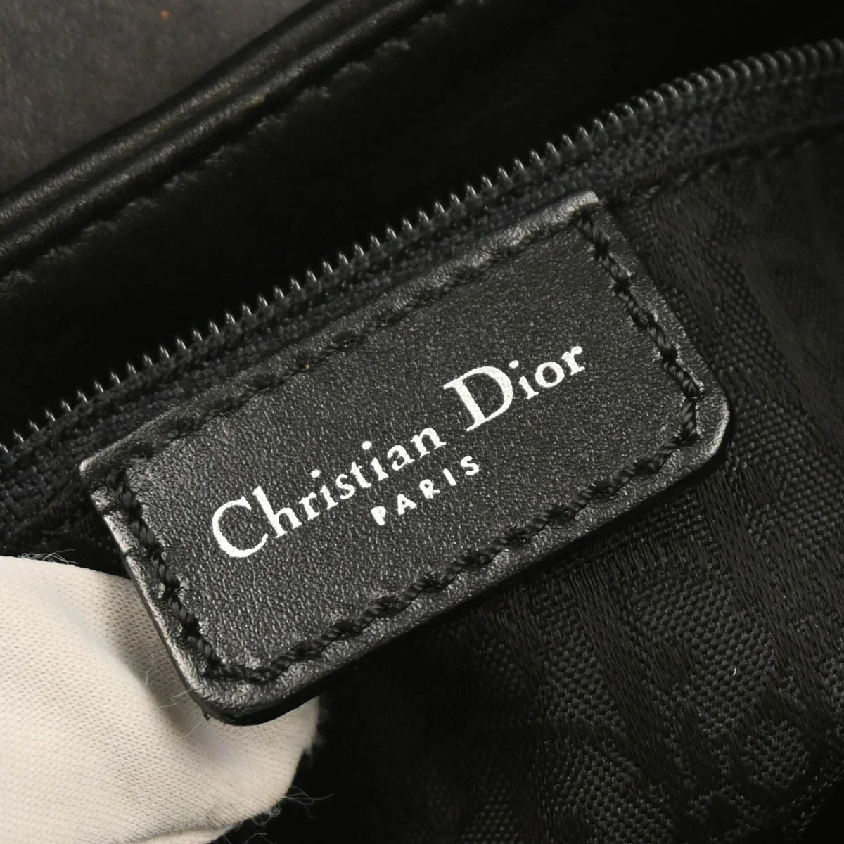 Christian Dior Black Leather Street Chic Handbag - Image 9