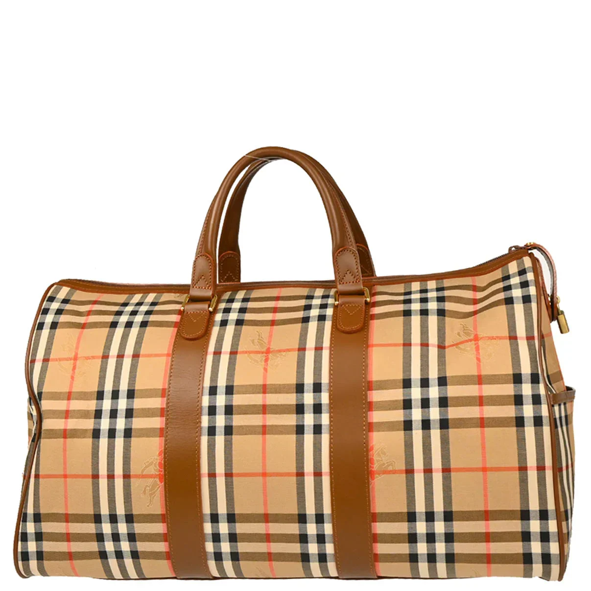 Burberrys Beige House Check Duffle Handbag - Image 2