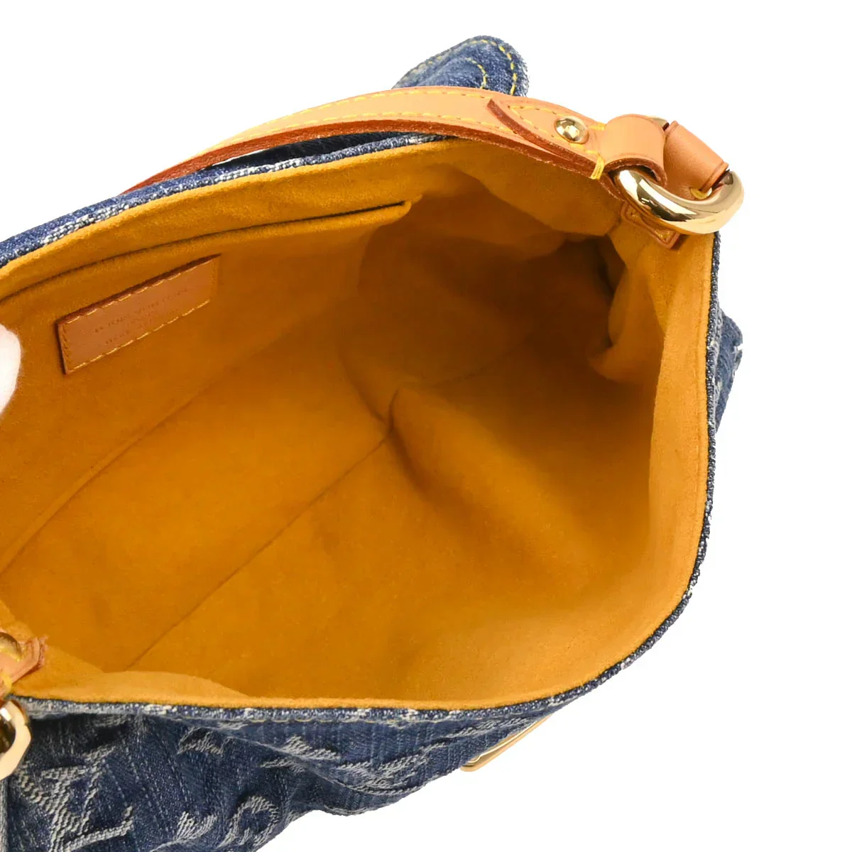 Louis Vuitton 2005 Blue Monogram Denim Mini Pleaty Handbag M95050 - Image 4