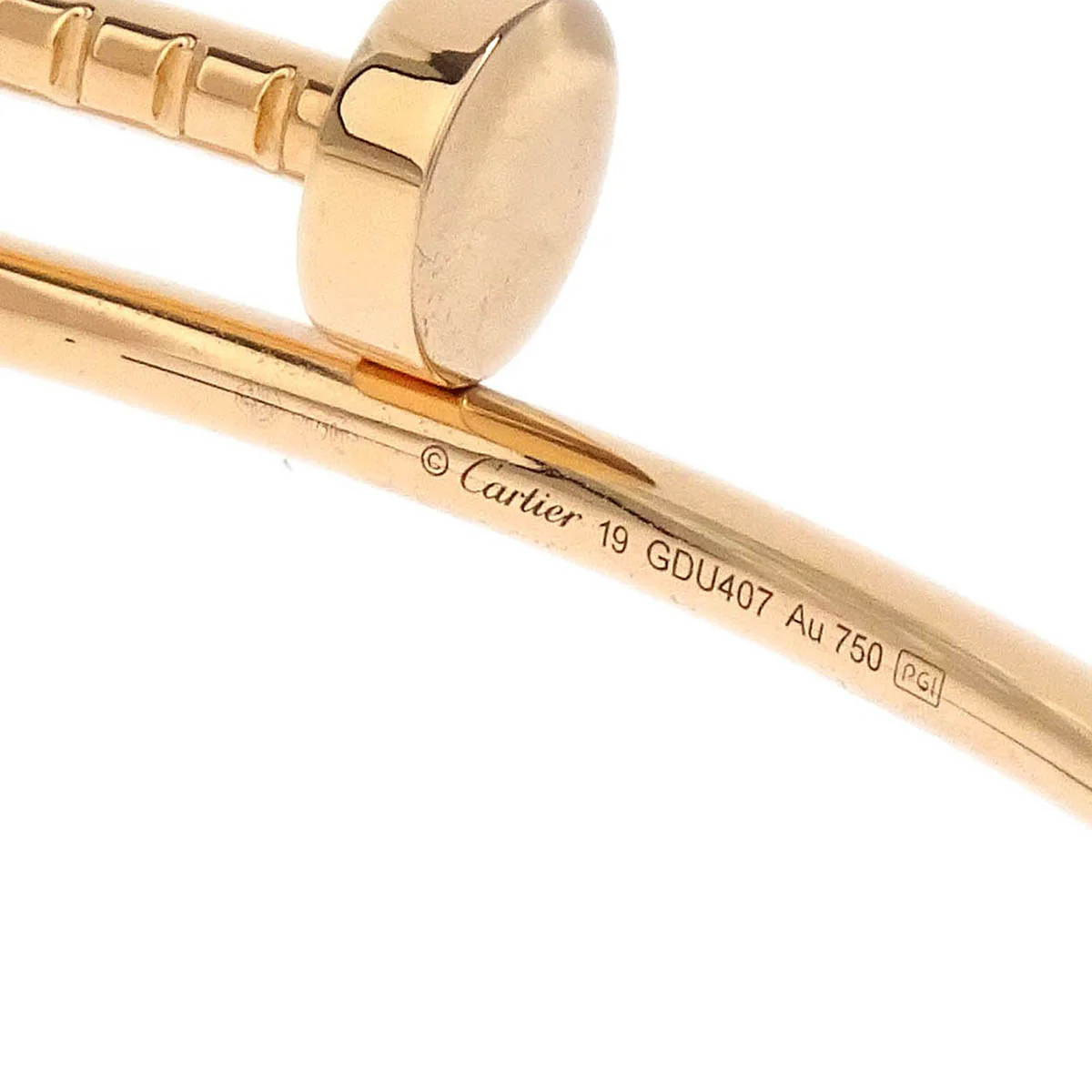 Cartier Juste Un Clou Bracelet #19 Small Model GDU407 Au750 - Image 4