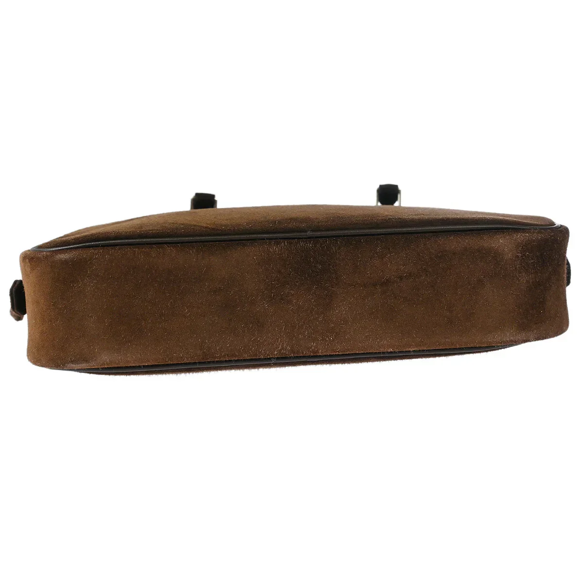 Hermes 2005 Chocolat Doblis Box Veau Velours Plume Elan PM 28 Handbag - Image 4