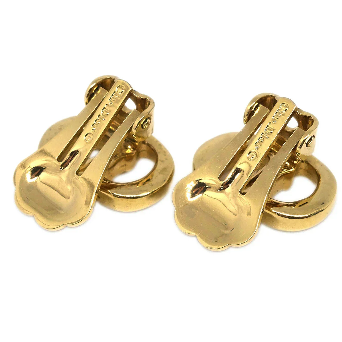 Christian Dior Earrings Clip-On Gold - Image 3