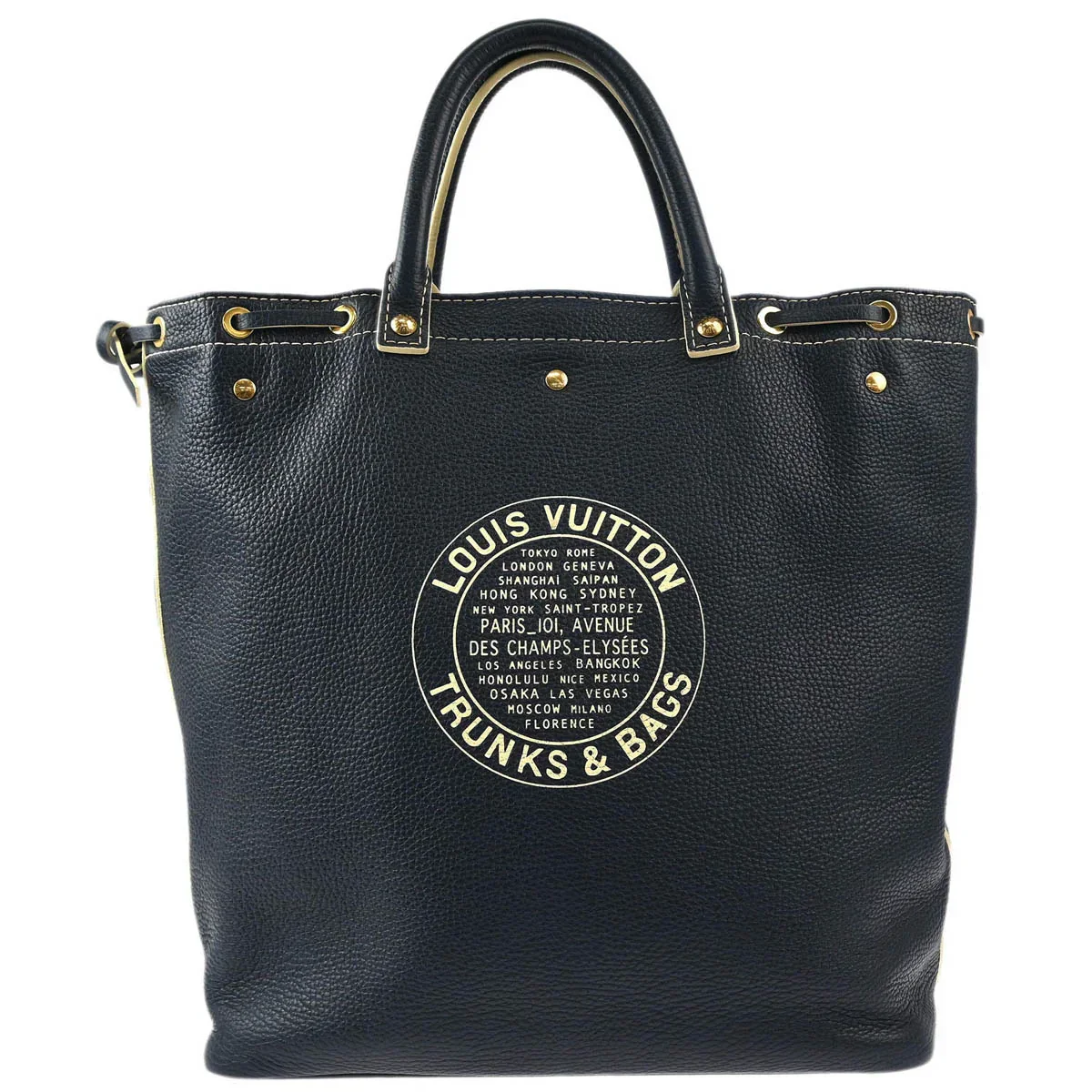 Louis Vuitton 2006 Navy Tobago T & B Shoe Bag Handbag M95149