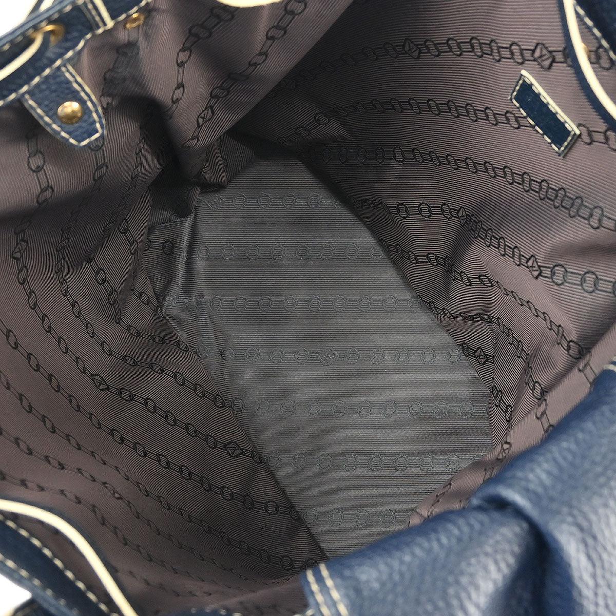 Louis Vuitton 2006 Navy Tobago T & B Shoe Bag Handbag M95149 - Image 8