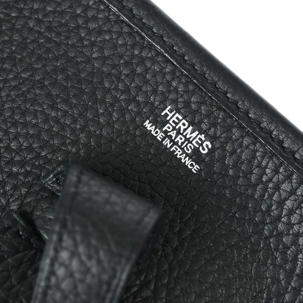 Hermes 2006 Black Taurillon Clemence Evelyne 2 PM Shoulder Bag - Image 9