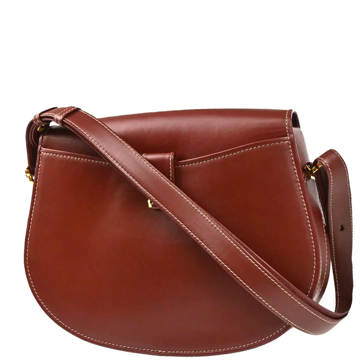 Cartier Bordeaux Leather Must de Cartier Shoulder Bag - Image 2