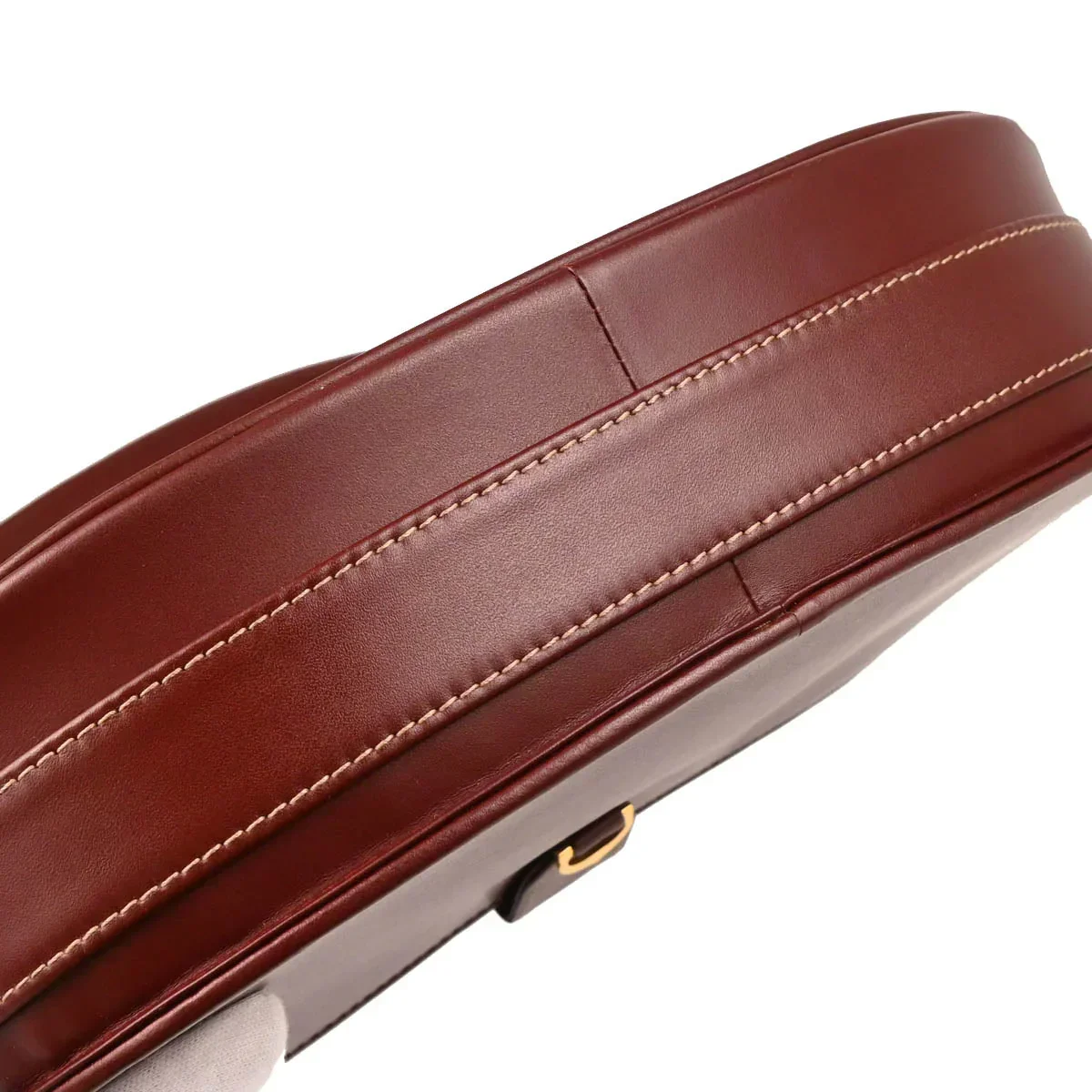 Cartier Bordeaux Leather Must de Cartier Shoulder Bag - Image 4