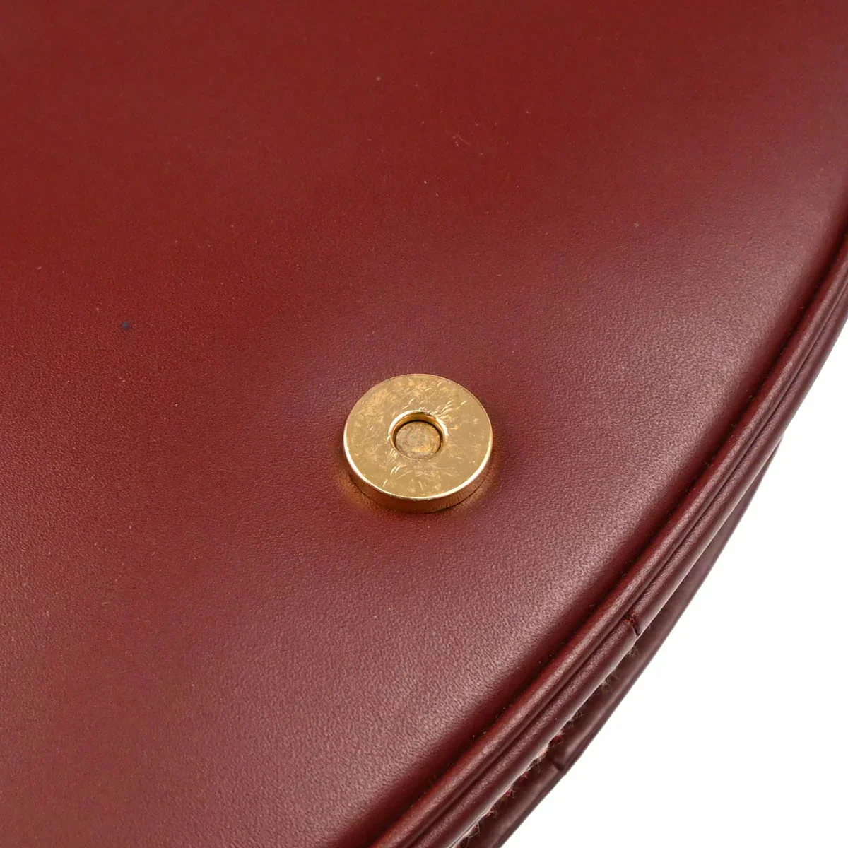 Cartier Bordeaux Leather Must de Cartier Shoulder Bag - Image 7
