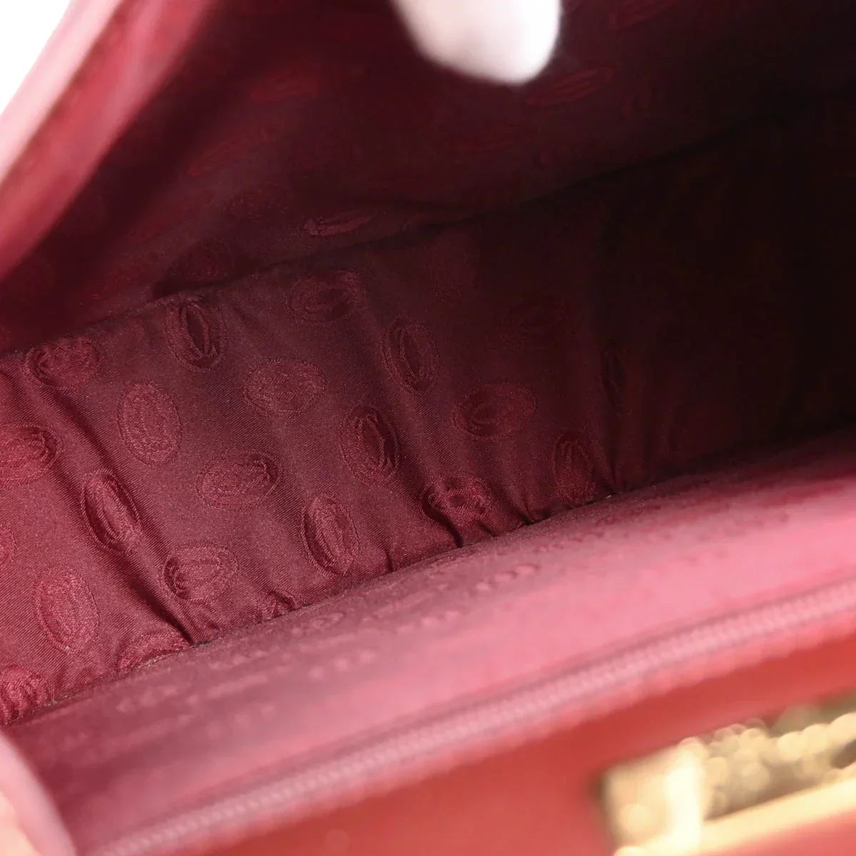 Cartier Bordeaux Leather Must de Cartier Shoulder Bag - Image 8