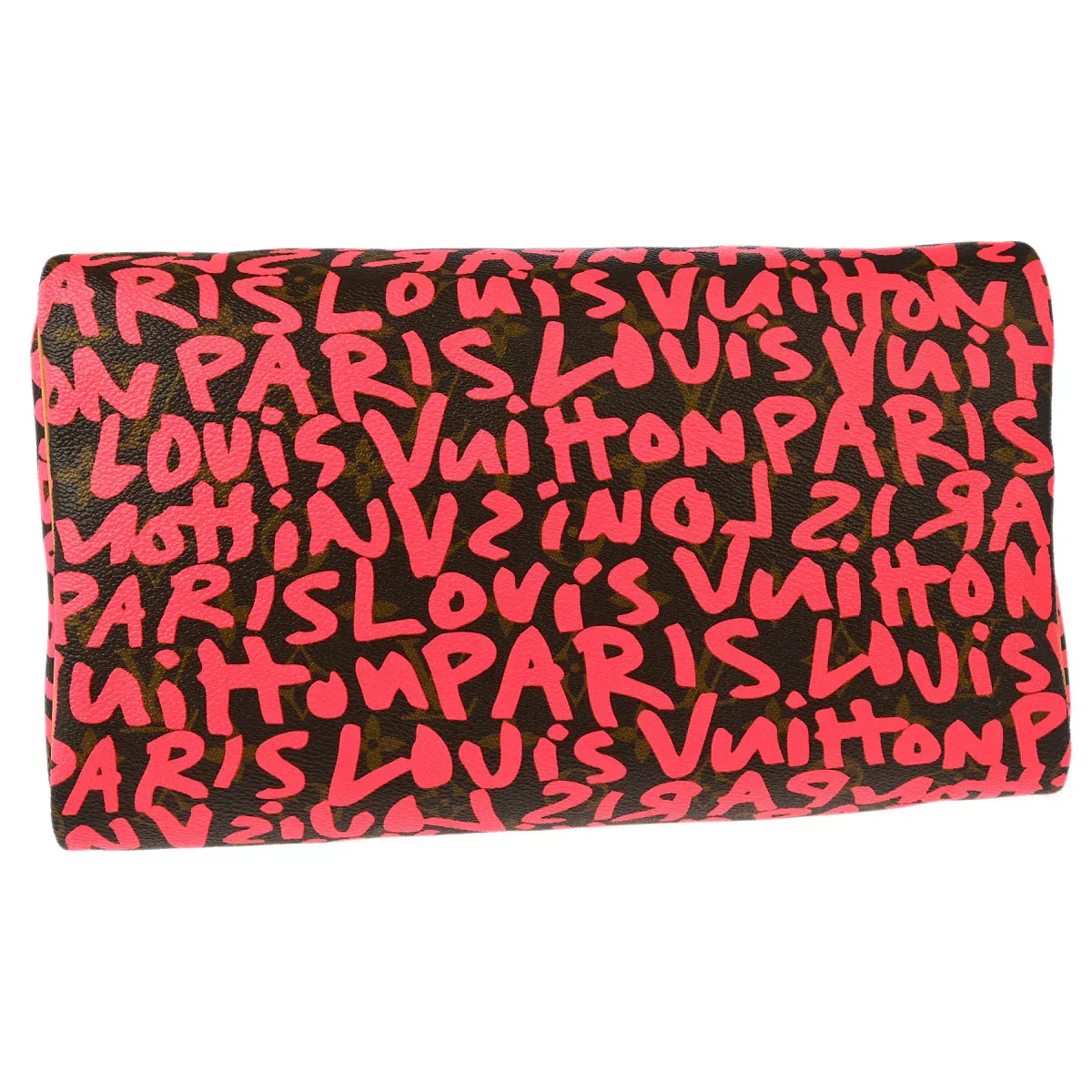 Louis Vuitton 2008 Pink Monogram Graffiti Speedy 30 Handbag M93704 - Image 3