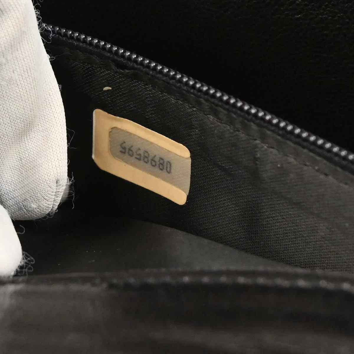 Chanel 1986-1988 Black Lambskin Top Handle Handbag - Image 10