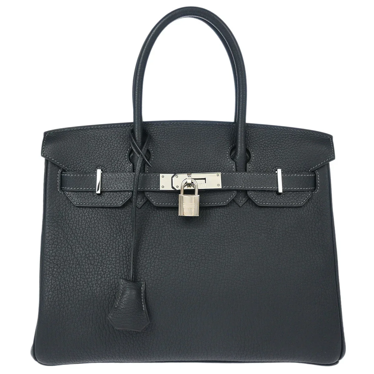 Hermes 2004 Graphite Fjord Birkin 30 Handbag
