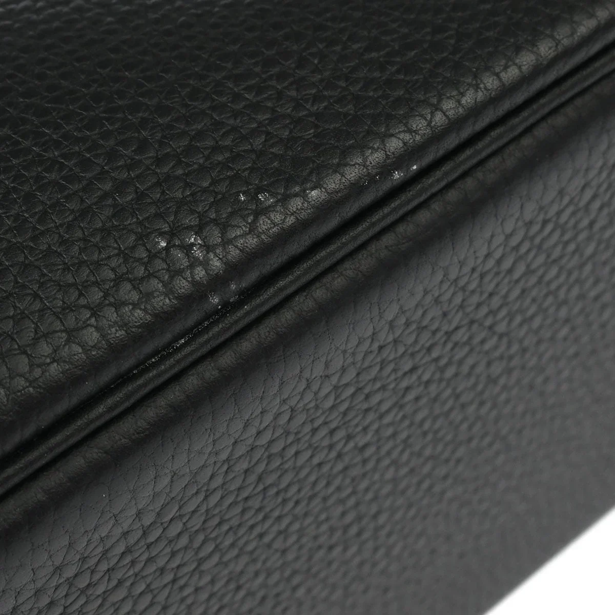 Hermes 2005 Black Taurillon Clemence Bolide 31 2way Handbag - Image 4