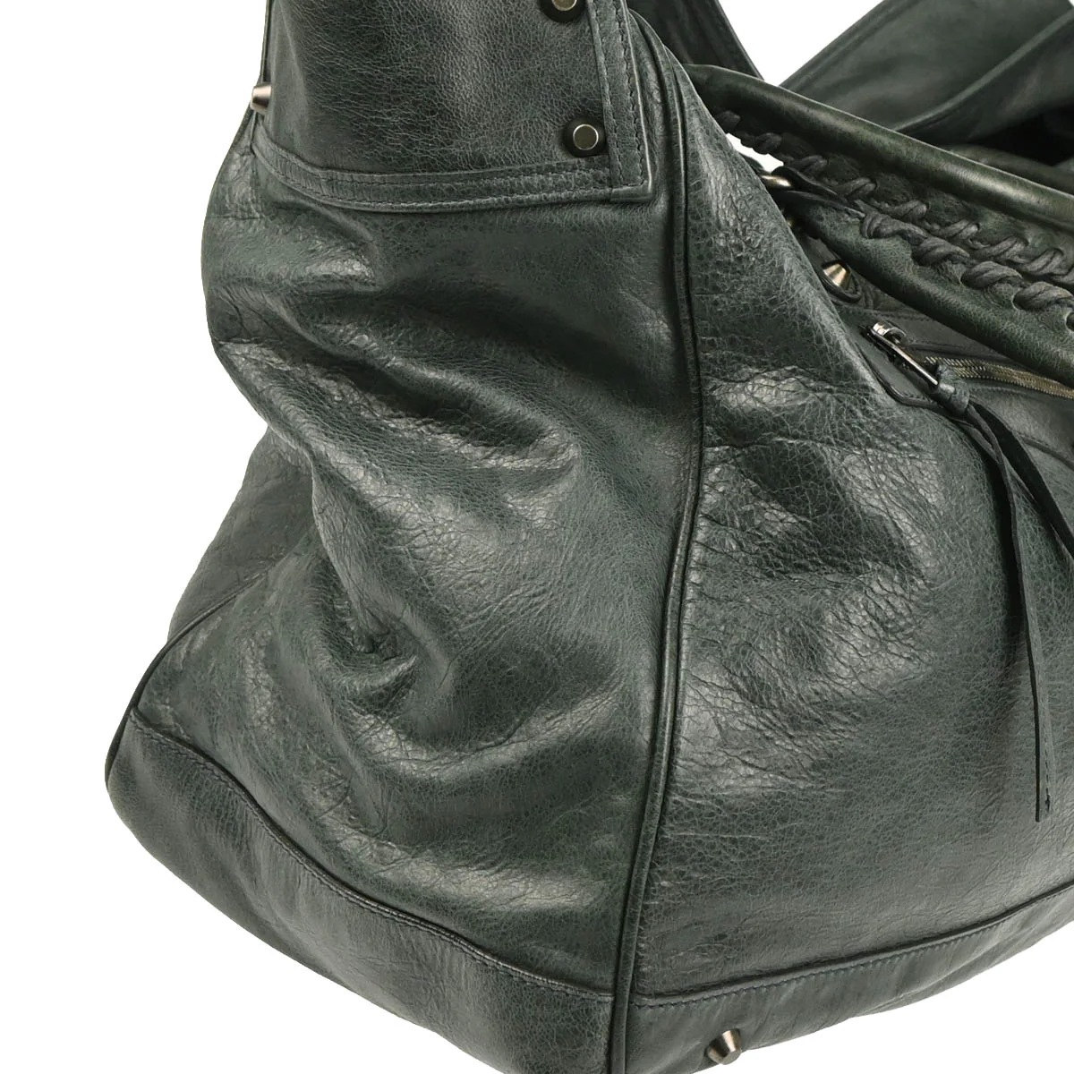 Balenciaga Green Classic Bridge Shoulder Bag Handbag - Image 3