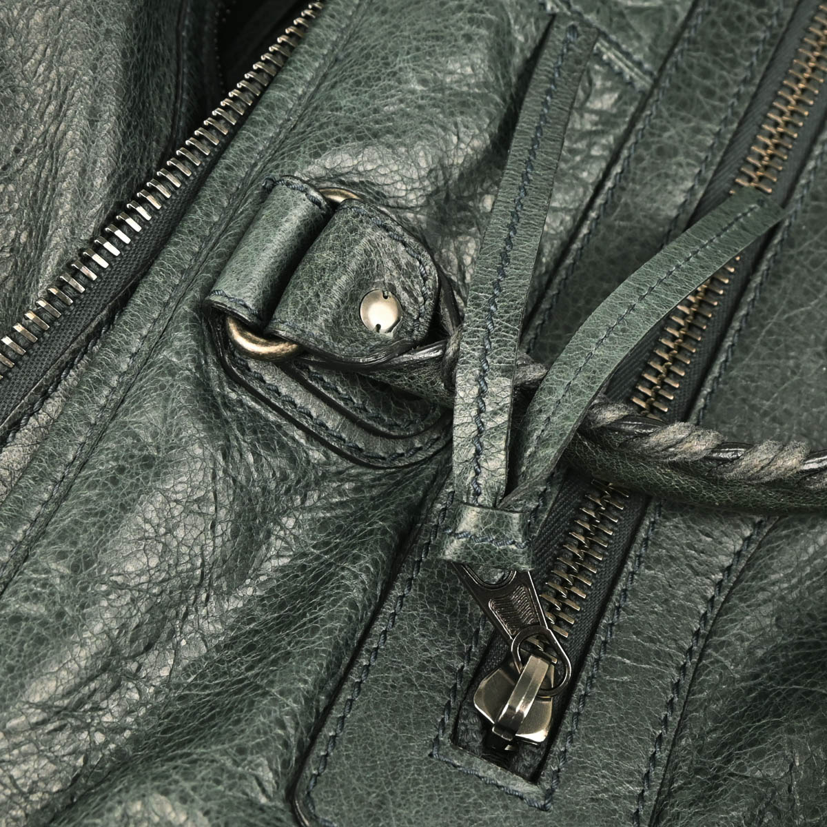 Balenciaga Green Classic Bridge Shoulder Bag Handbag - Image 5