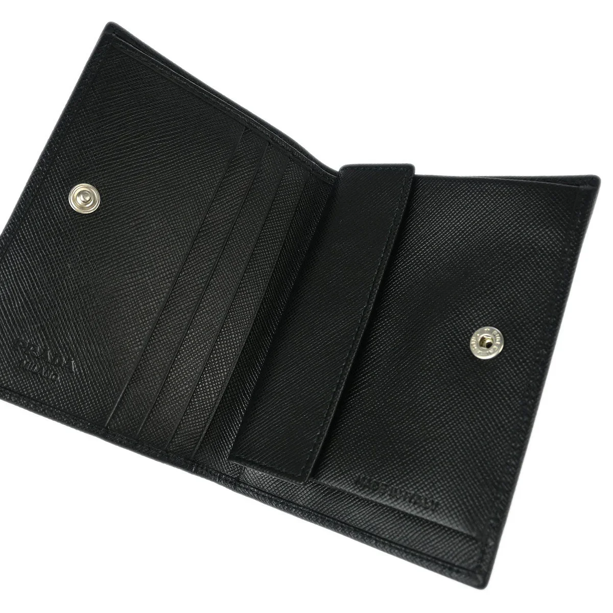 Prada Black Leather Bifold Wallet - Image 4