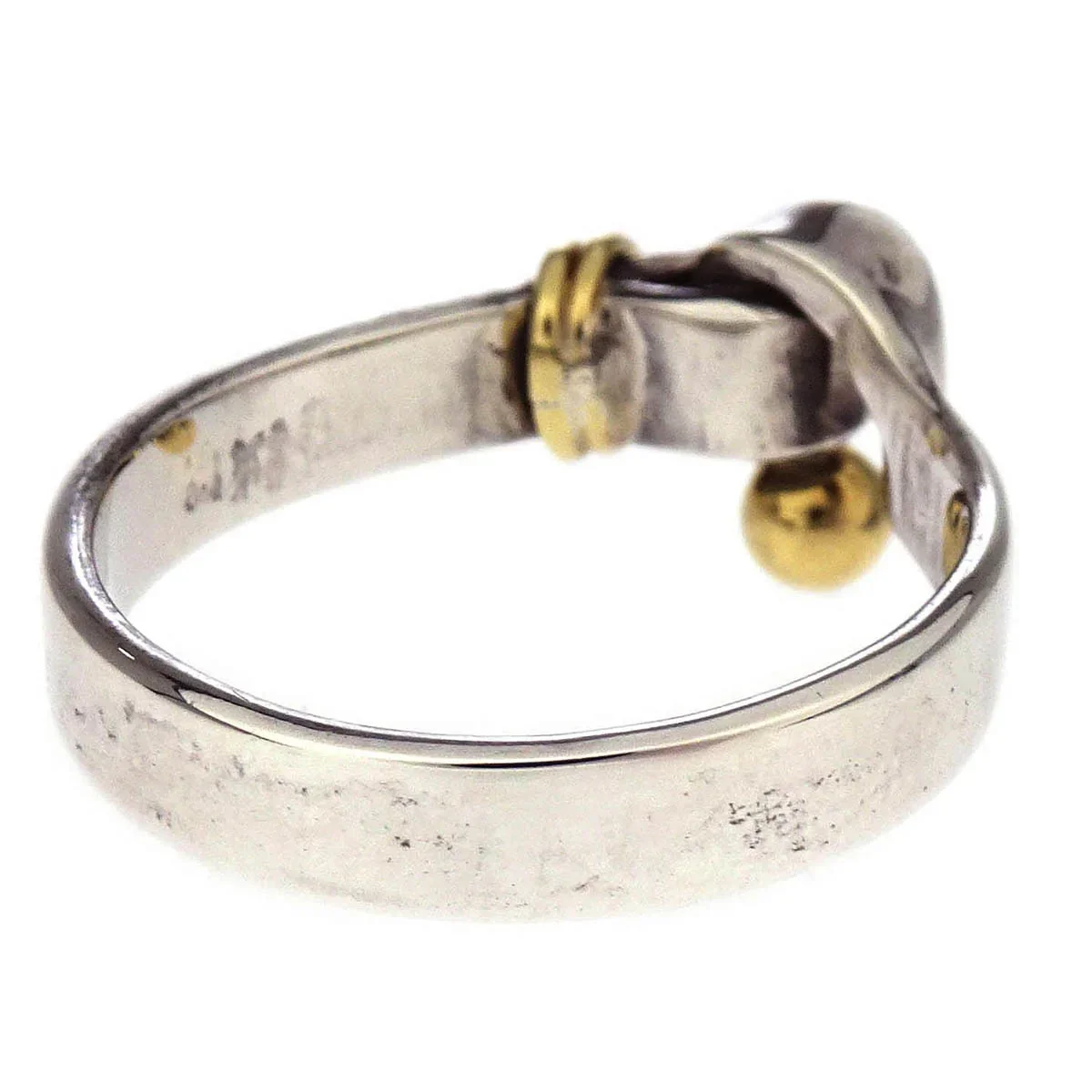 Tiffany & Co. Ring Hook & Eye Silver Gold Ag925 Au750 #58 - Image 2