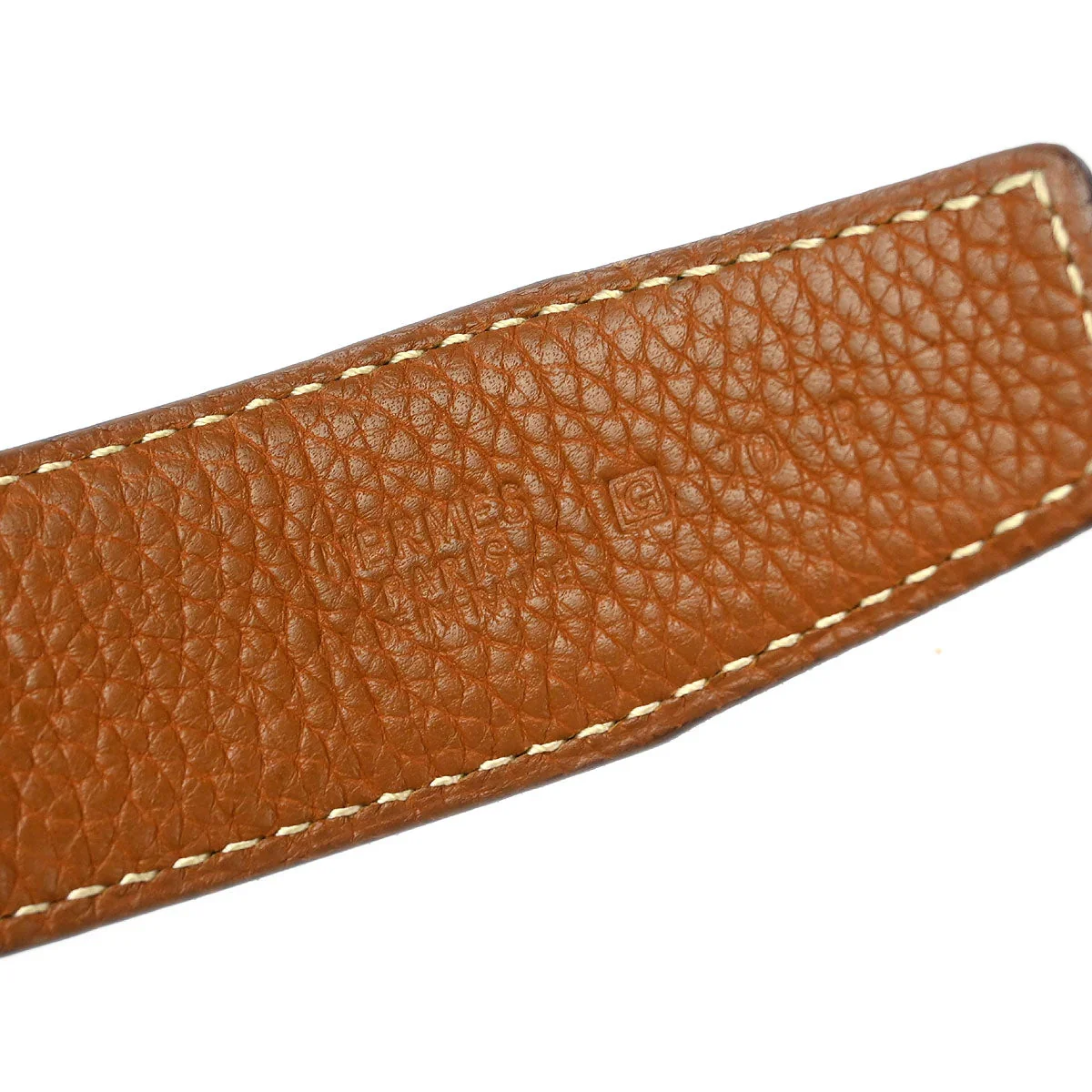 Hermes 2003 Black Box Calf Constance Reversible Belt #70 Small Good - Image 7