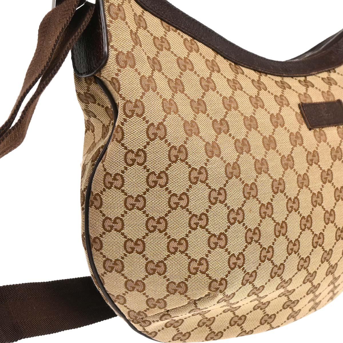 Gucci Beige Canvas GG Hobo Shoulder Bag - Image 3