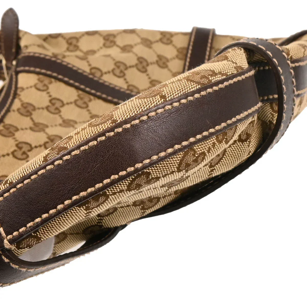 Gucci Beige GG Hobo Handbag - Image 5