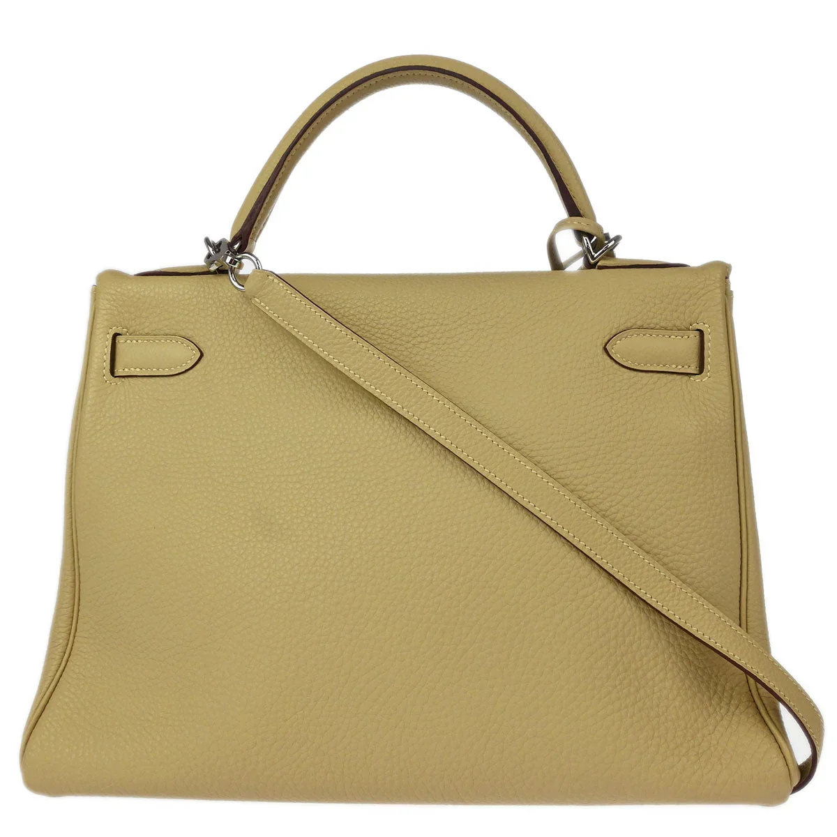 Hermes 2010 Pechemin Togo Kelly 32 Retourne 2way Shoulder Handbag - Image 2