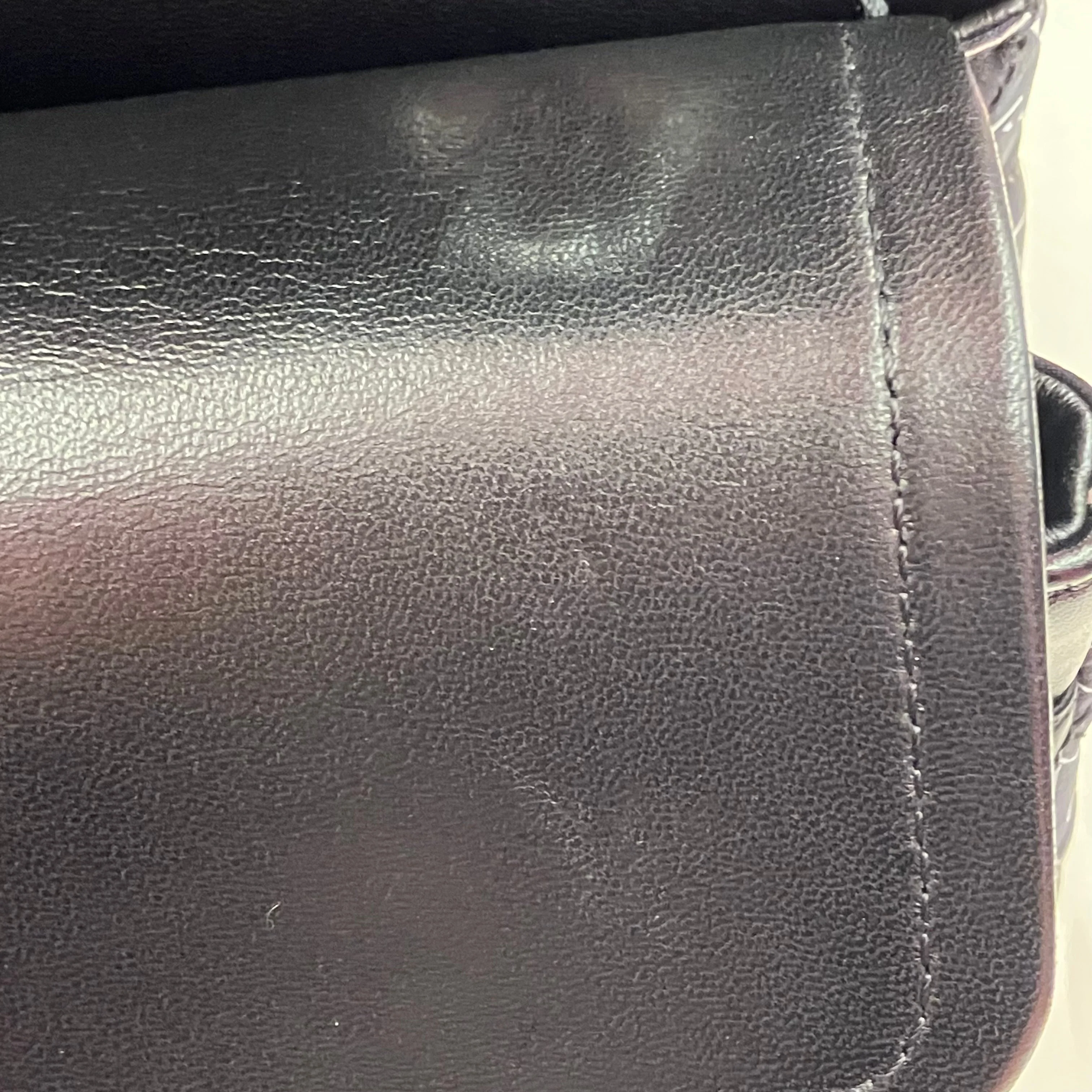 Chanel 2016-2017 Black Satin Airline Medium Classic Double Flap Shoulder Bag - Image 13