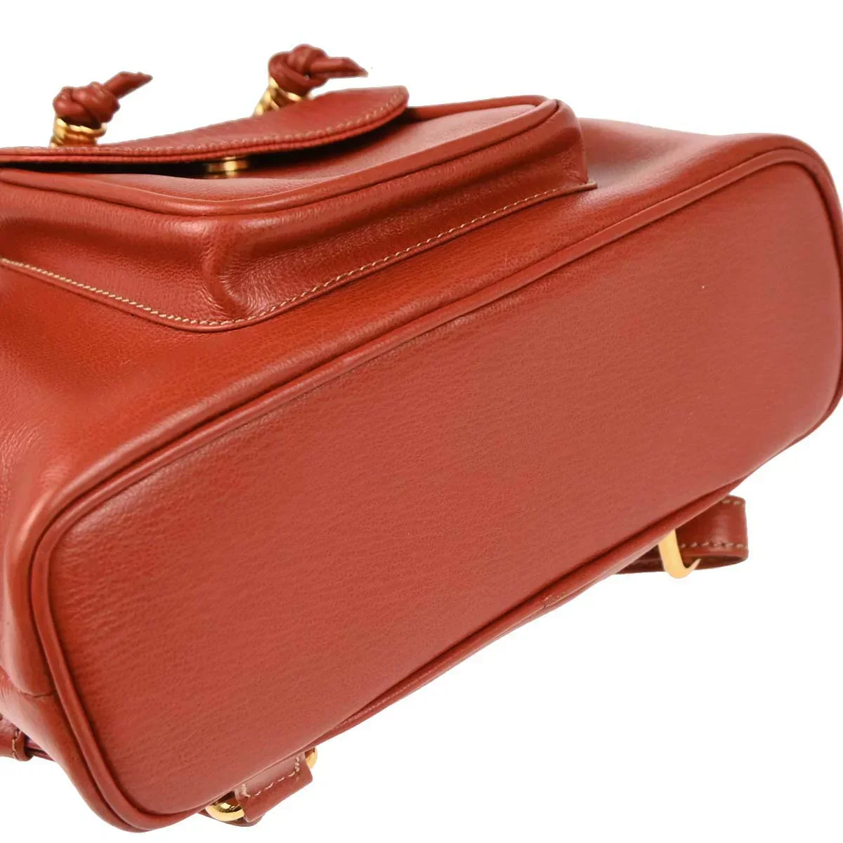 Loewe Vermilion Red Leather Velazquez Backpack - Image 3