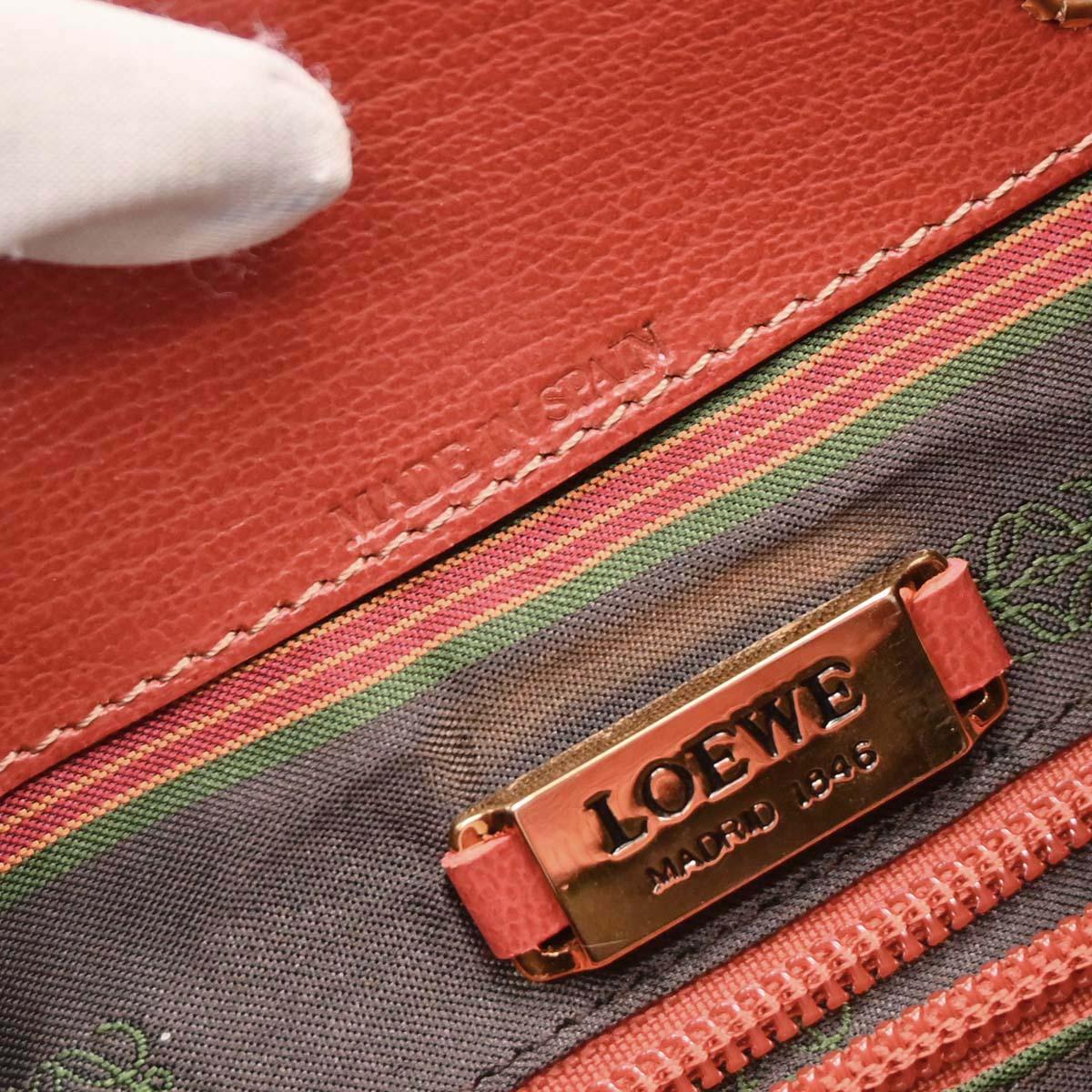 Loewe Vermilion Red Leather Velazquez Backpack - Image 8