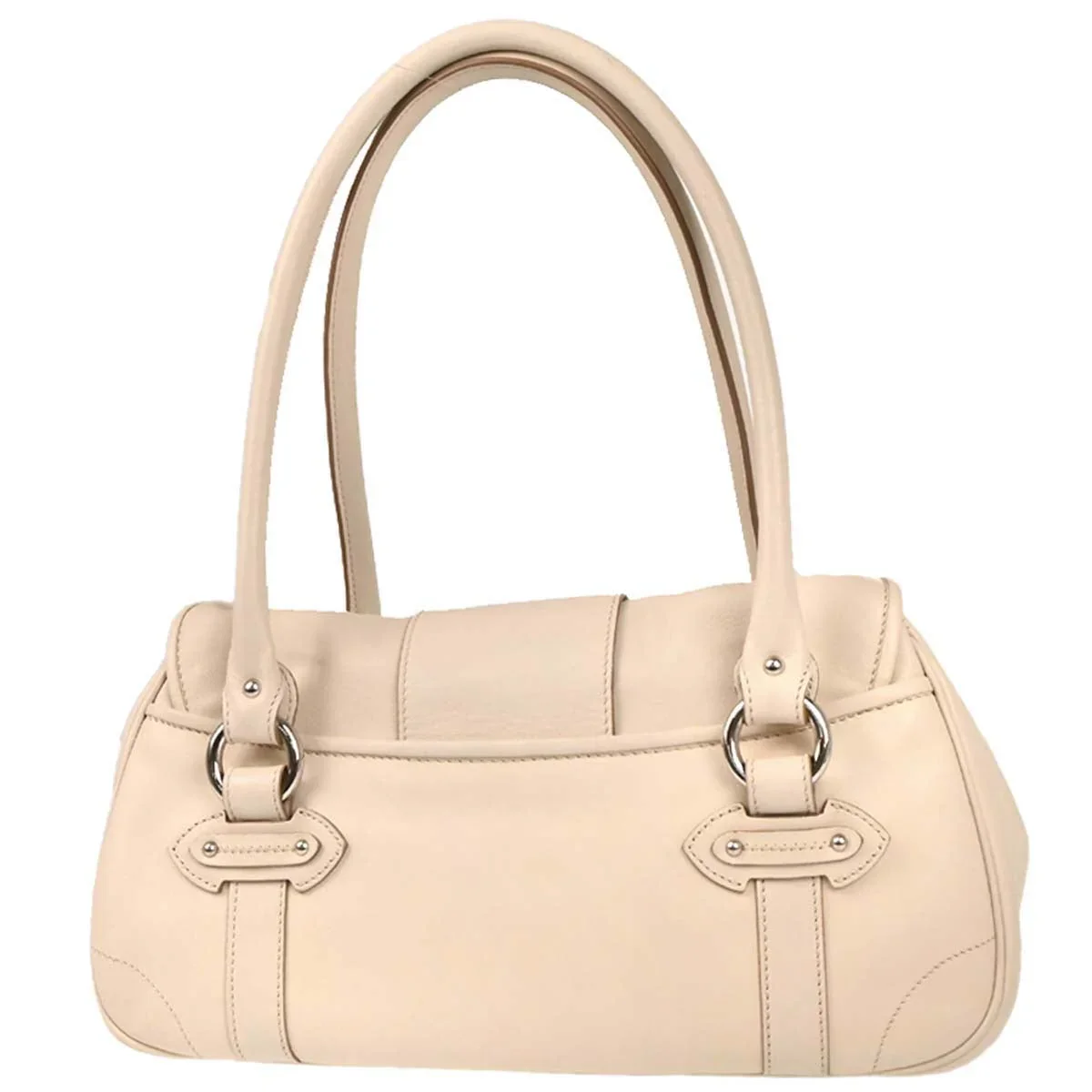 Christian Dior 2006 Ivory Leather Handbag - Image 2