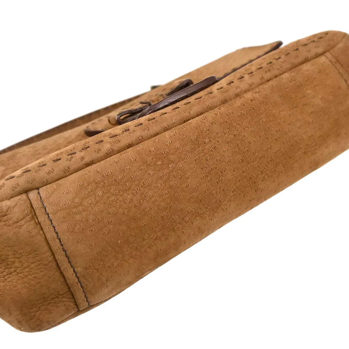 Prada Brown Suede Handbag - Image 3