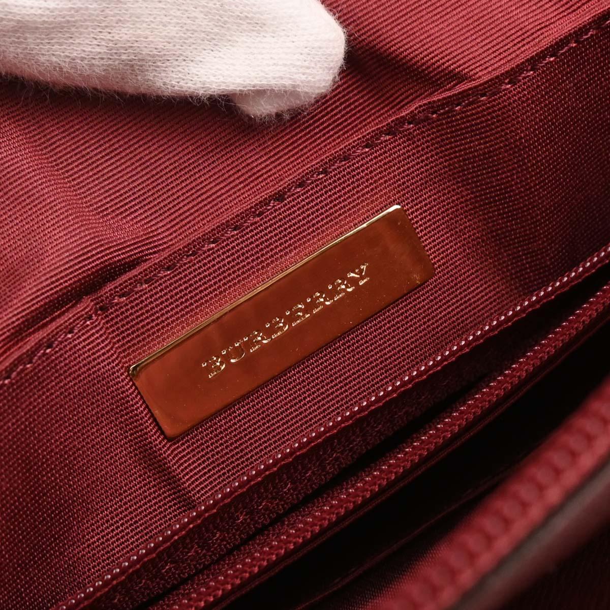 Burberry Beige Canvas Burberry Check Tote Handbag - Image 8