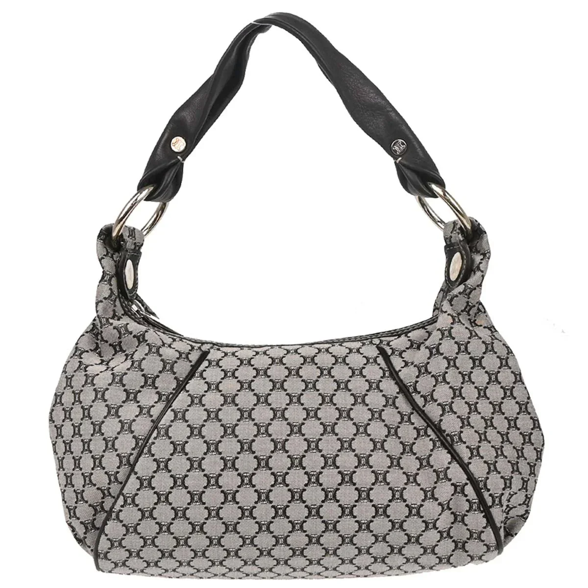 Celine Gray Canvas Macadam Handbag