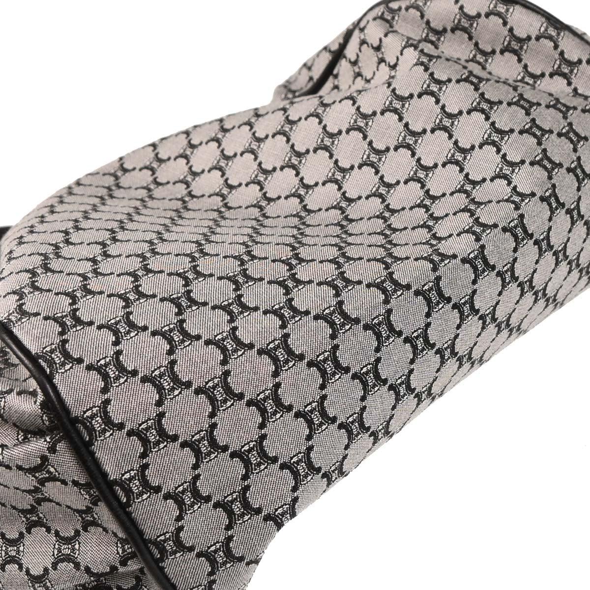 Celine Gray Canvas Macadam Handbag - Image 4