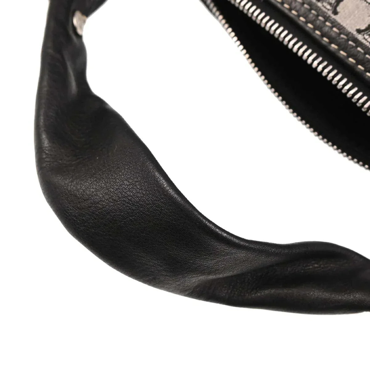 Celine Gray Canvas Macadam Handbag - Image 6