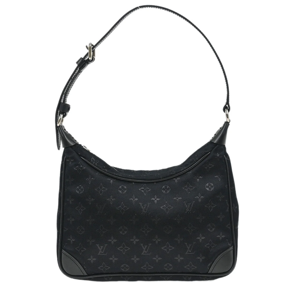 Louis Vuitton Black Monogram Satin Little Boulogne Handbag M92142