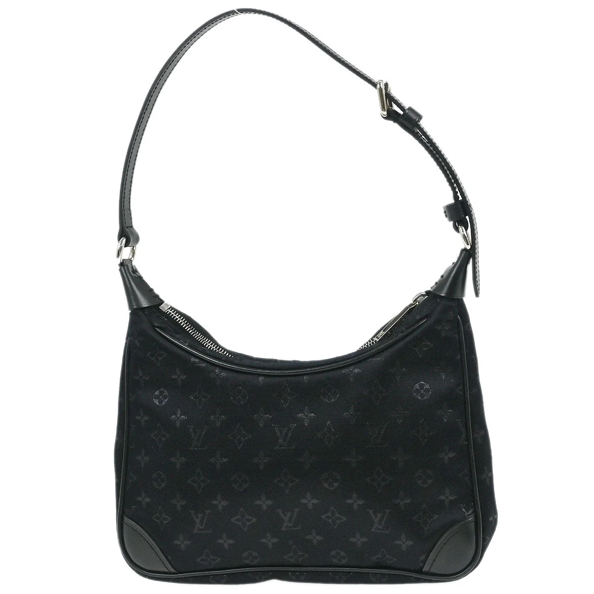 Louis Vuitton Black Monogram Satin Little Boulogne Handbag M92142 - Image 2