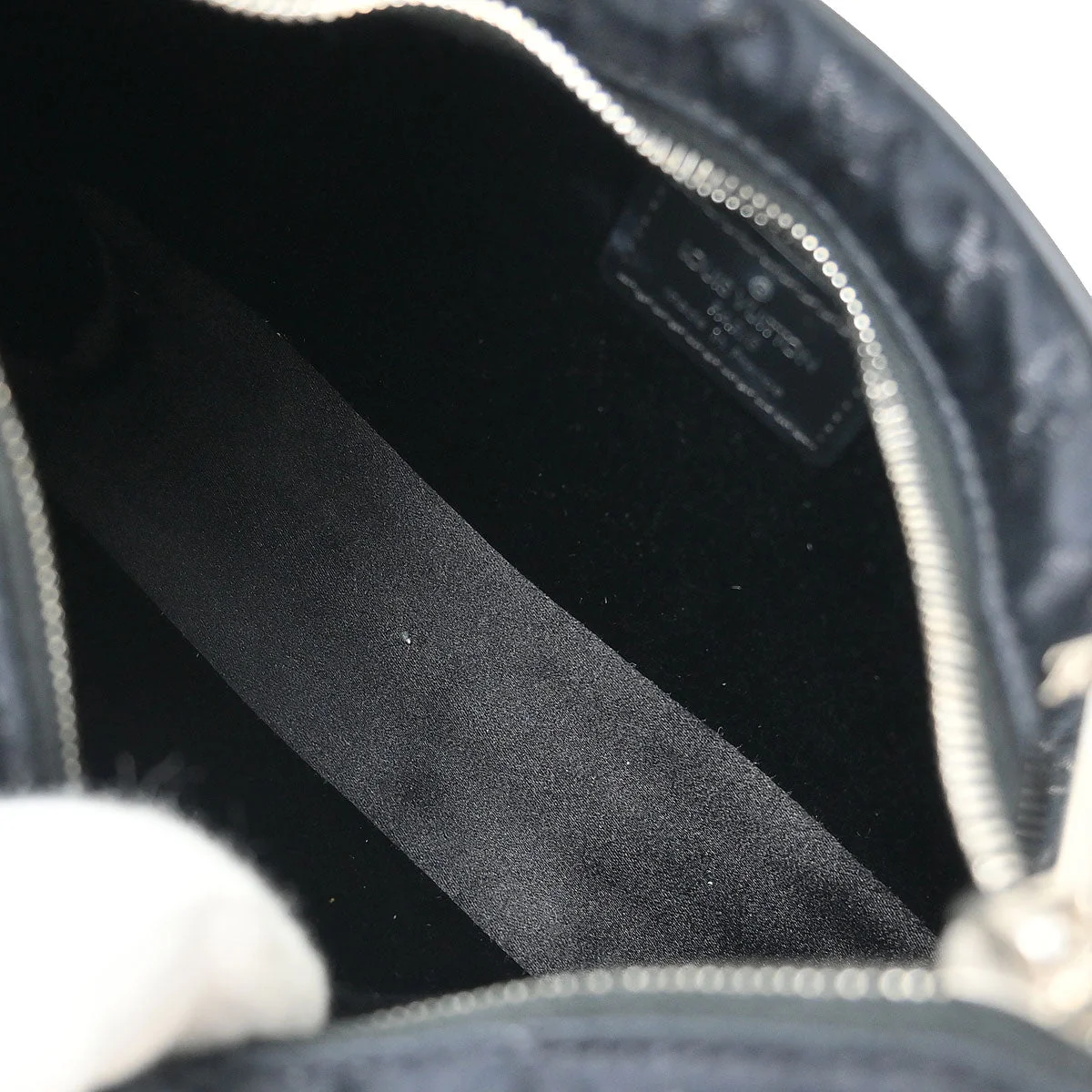 Louis Vuitton Black Monogram Satin Little Boulogne Handbag M92142 - Image 8