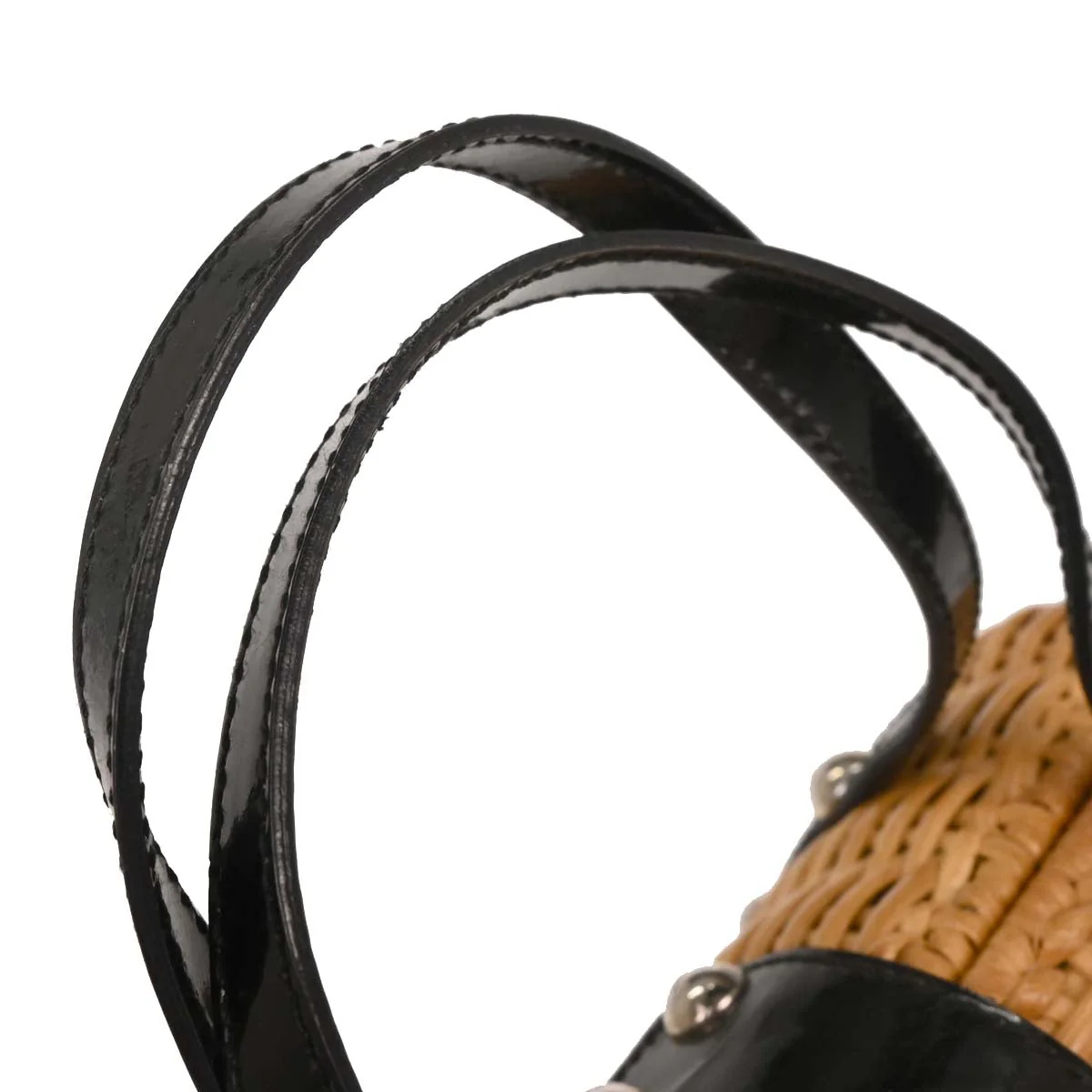 Salvatore Ferragamo Beige Rattan Vara Bow Basket Handbag - Image 6