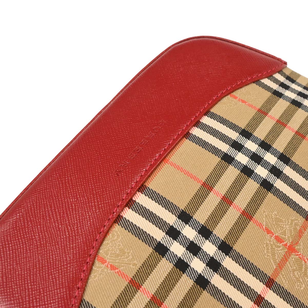 Burberry Beige Canvas House Check Tote Handbag - Image 6
