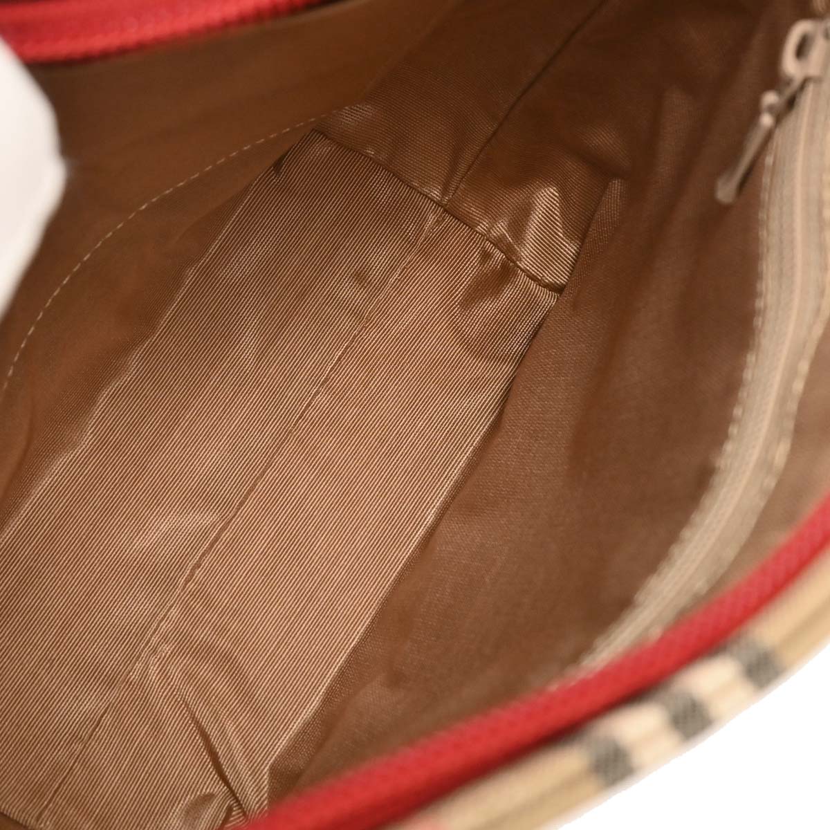 Burberry Beige Canvas House Check Tote Handbag - Image 8