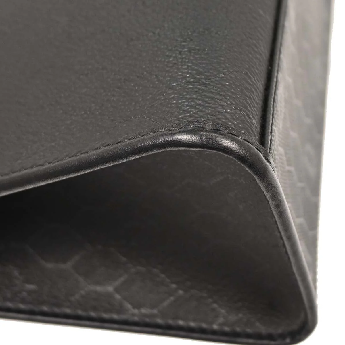 Christian Dior Black PVC Leather Honeycomb 2way Shoulder Handbag - Image 3