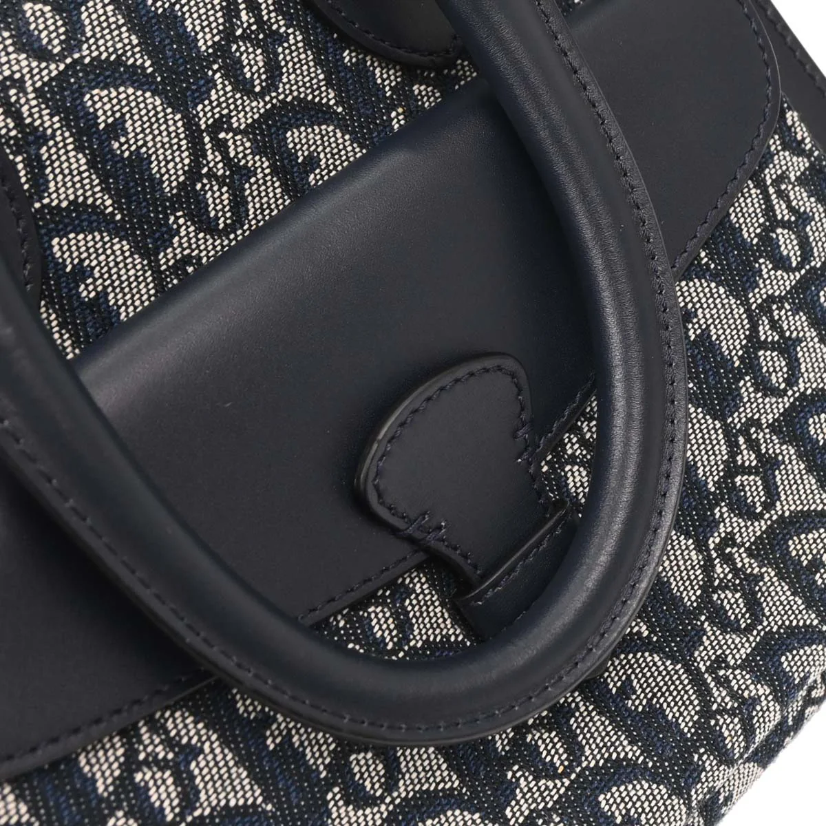 Christian Dior Navy Trotter Handbag - Image 4