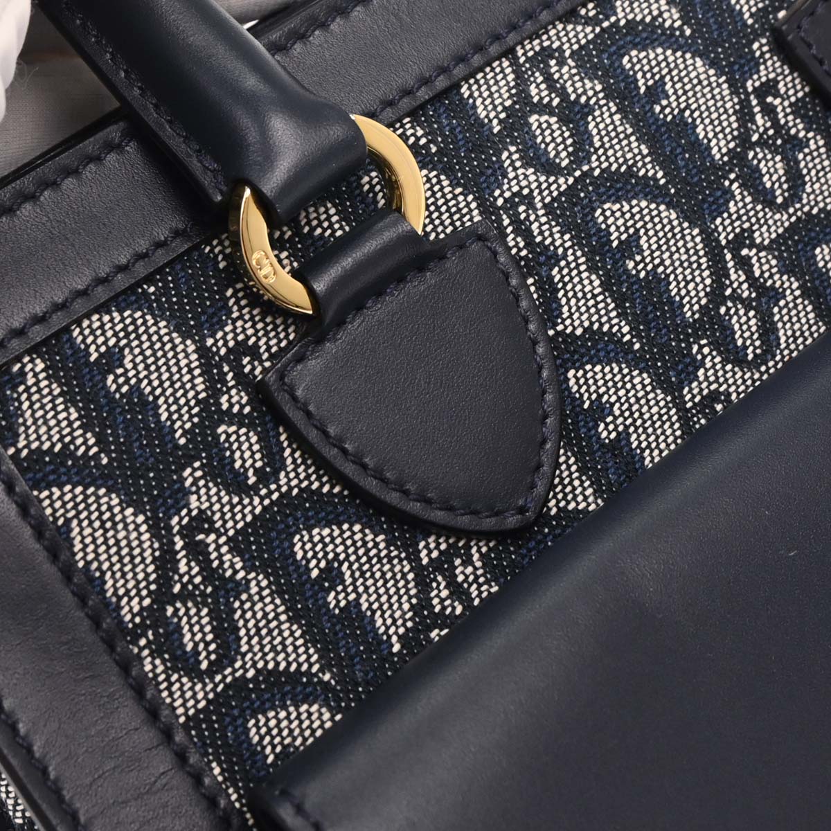 Christian Dior Navy Trotter Handbag - Image 5
