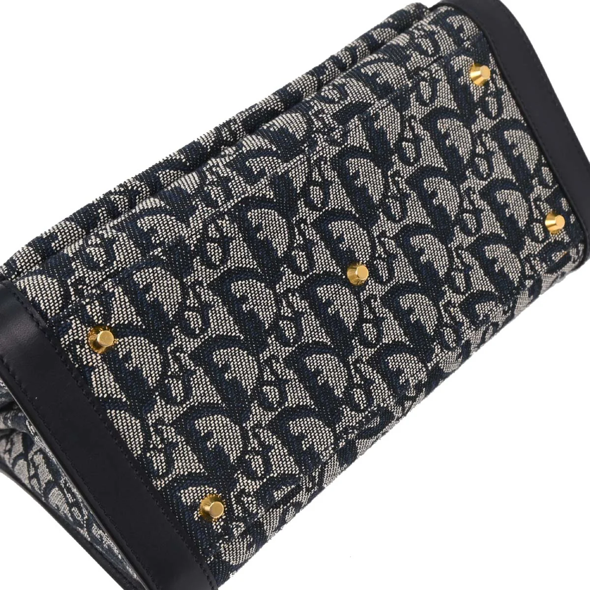 Christian Dior Navy Trotter Handbag - Image 6