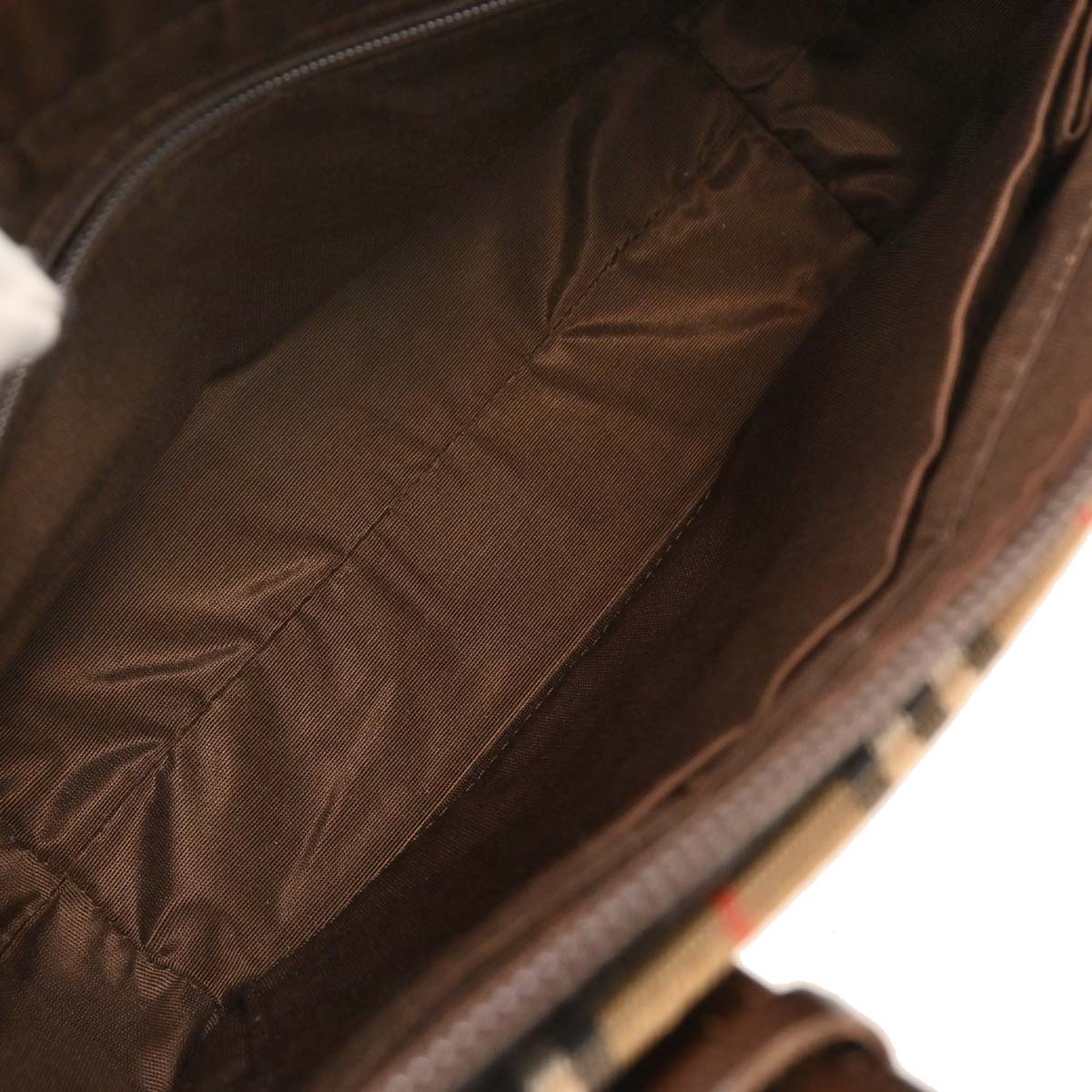 Burberry Beige House Check Tote Handbag - Image 8