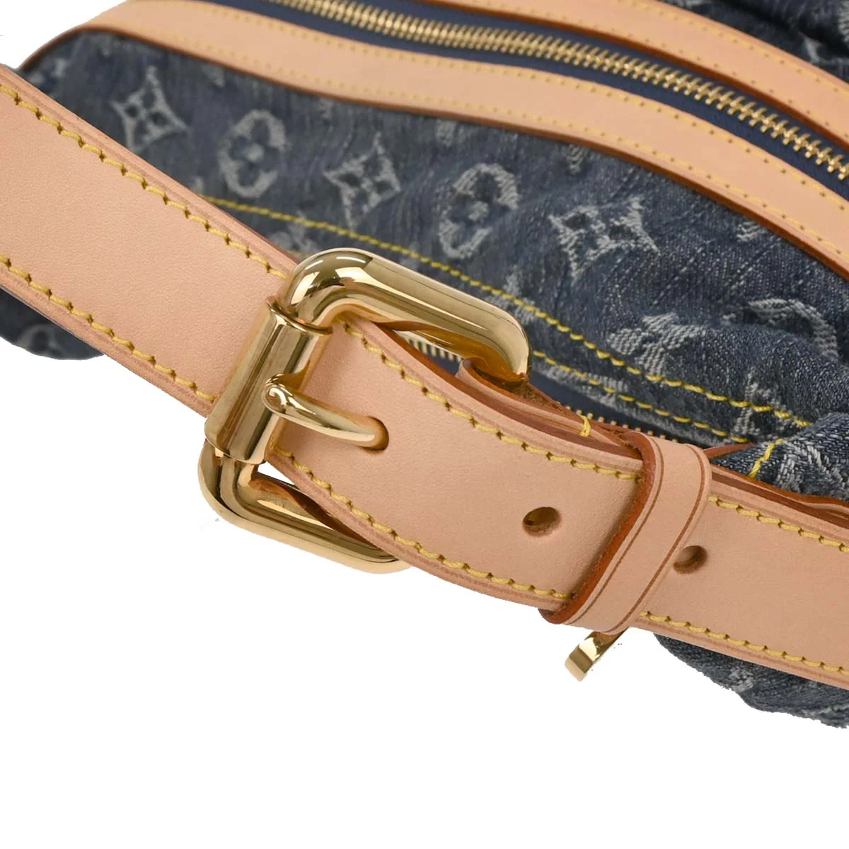 Louis Vuitton Blue Monogram Denim Baggy PM Shoulder Bag M95049 - Image 6
