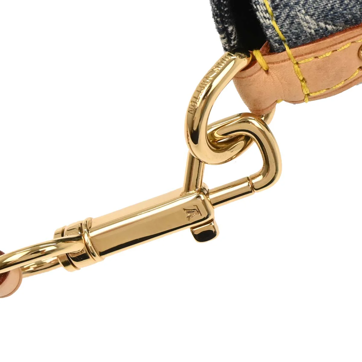 Louis Vuitton Blue Monogram Denim Mini Pleaty Raye Handbag M95333 - Image 4