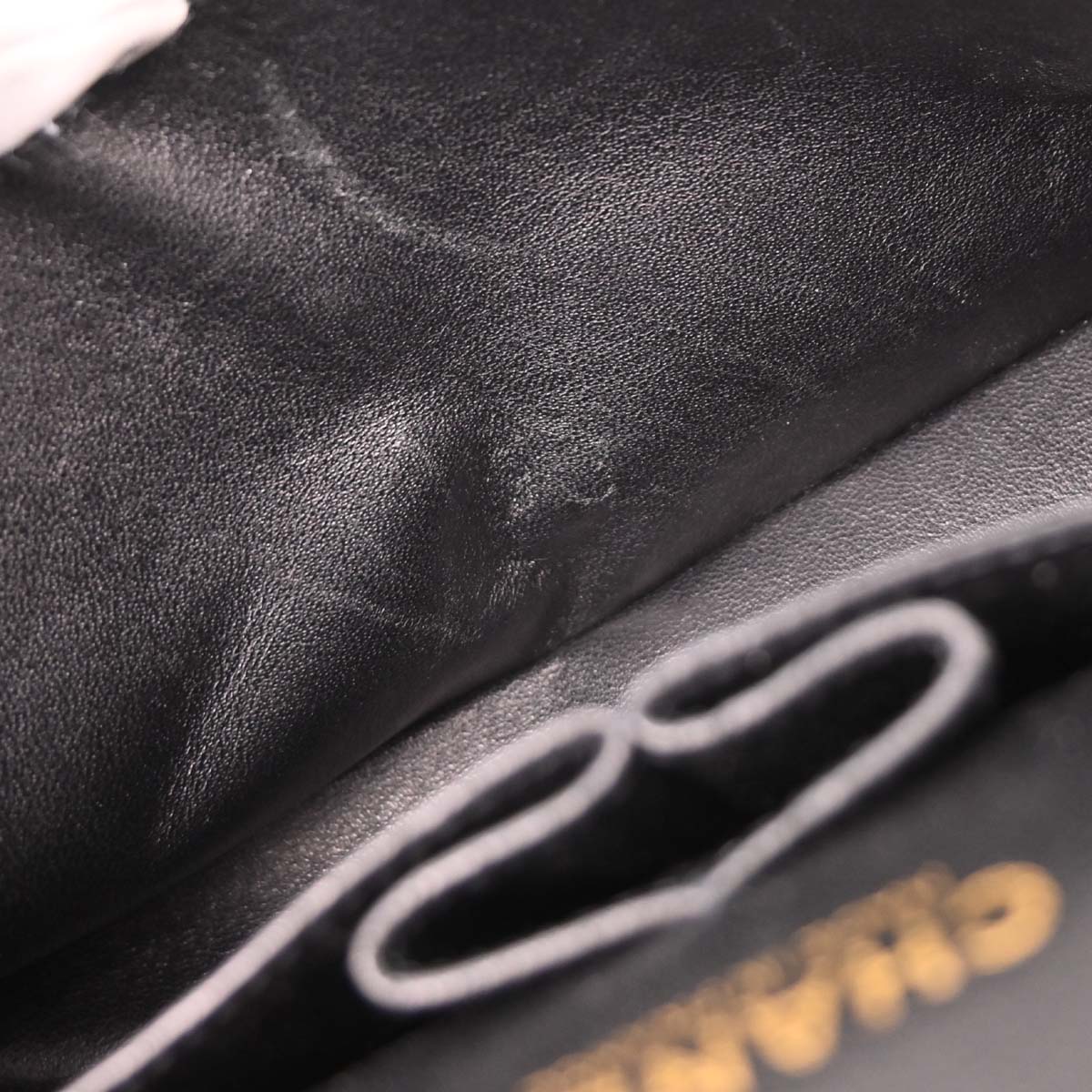 Chanel 2001-2003 Black Canvas COCO Medium Classic Double Flap Shoulder Bag - Image 9