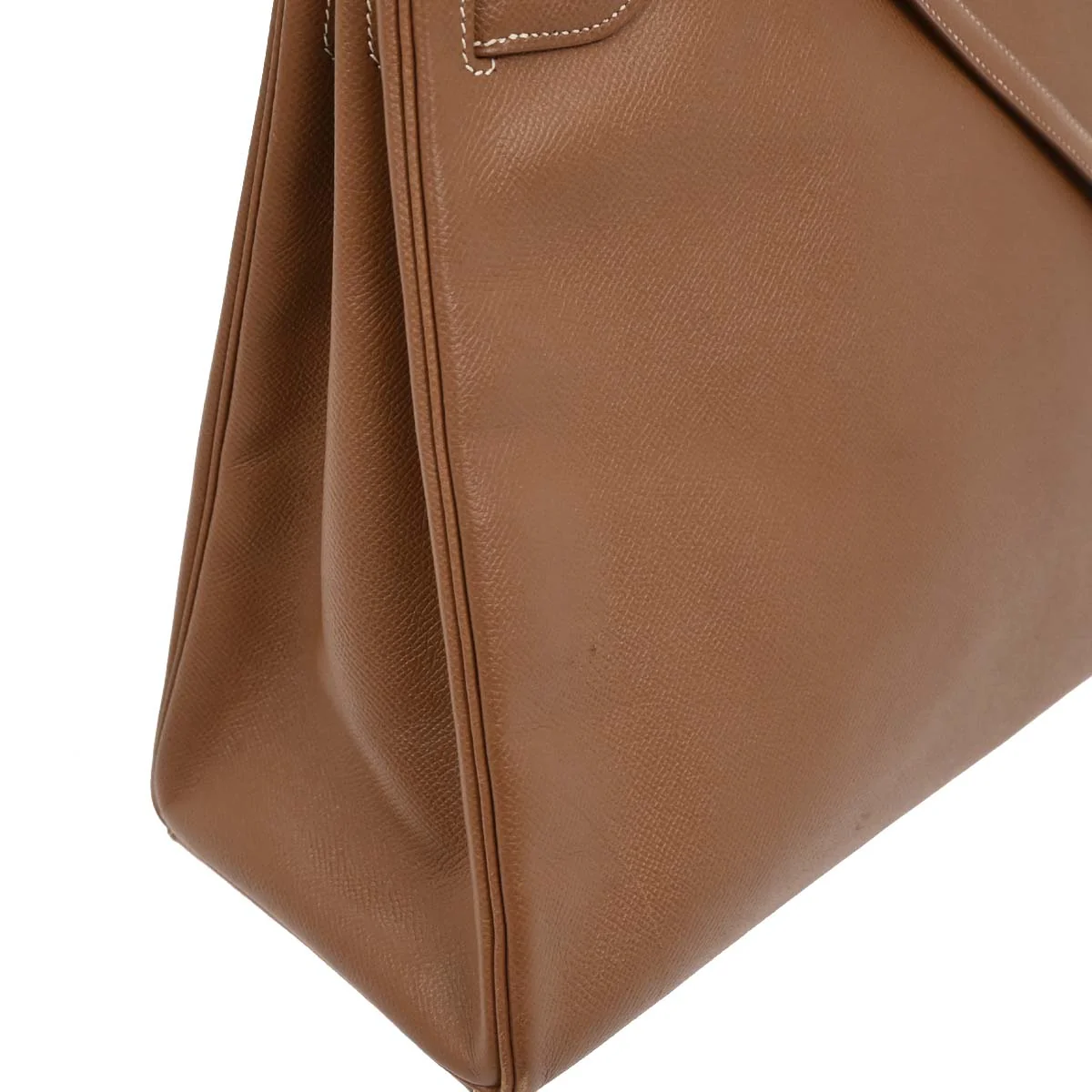 Hermes Gold Courchevel Kelly 40 Retourne 2way Shoulder Handbag - Image 3