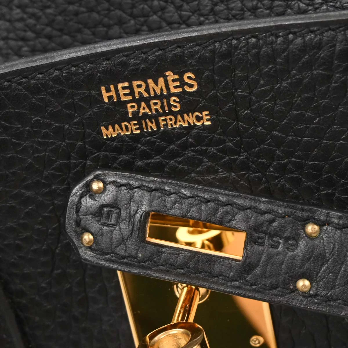 Hermes Black Taurillon Clemence Birkin 35 Handbag - Image 10